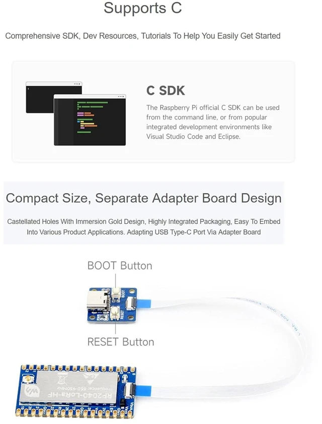 Alt view image 5 of 7 - RP2040-LoRa Development Board, SX1262 RF Chip and RP2040 Dual-Core Arm Processor