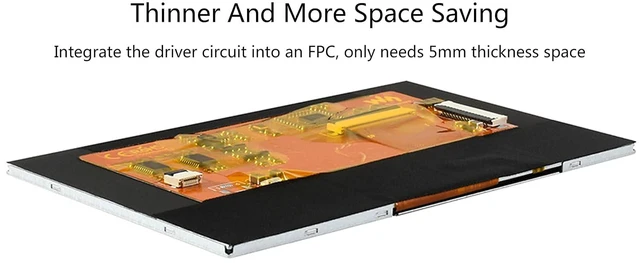 Alt view image 3 of 7 - 5inch DSI LCD Display, 800 x 480 IPS Screen, Thin and Light Design, 160°Viewing