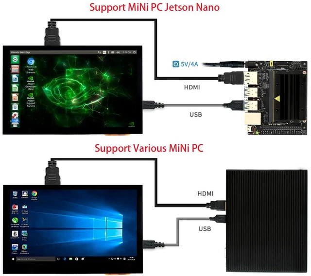Alt view image 4 of 7 - 4.3inch HDMI LCD (B) 4.3" 800x480 Touch Screen LCD Capacitive Display IPS Monito