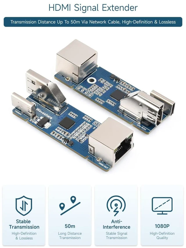 Alt view image 2 of 7 - HDMI Signal Extender, 1080P High-Definition & Lossless Transmission, Transmissio