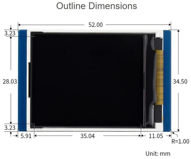 Alt view image 7 of 7 - 1.8inch LCD Display Module for Raspberry Pi Pico, 160×128 Resolution TFT Screen