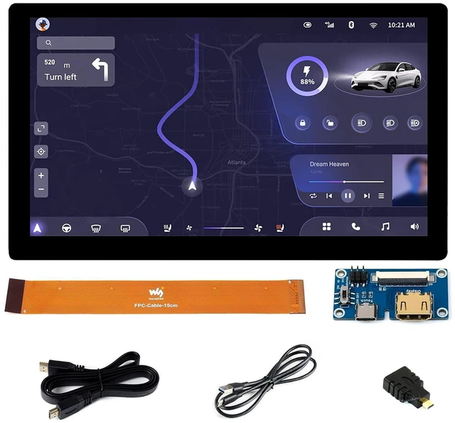 Main image of for Raspberry Pi/Jetson Nano/Windows/PC, 7inch QLED Touch Screen 1024x600 Capaci