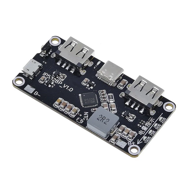 Alt view image 3 of 7 - 2pcs IP5328P Dual USB Battery Fast Charge Module Bi-Directional 18W Fast Chargin