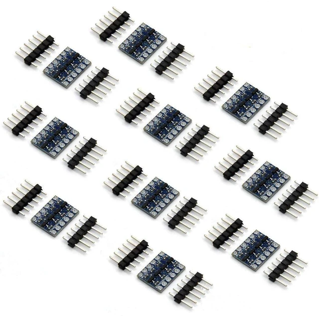 Main image of 10pcs 4 Channels IIC I2C Logic Level Converter Bi-Directional 3.3V-5V Shifter Mo