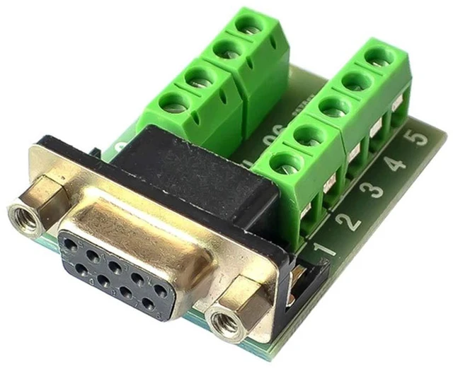 Alt view image 3 of 4 - 2pcs DB9 Female Adapter RS232 to Terminal RS232 Serial to Terminal DB9 Connector