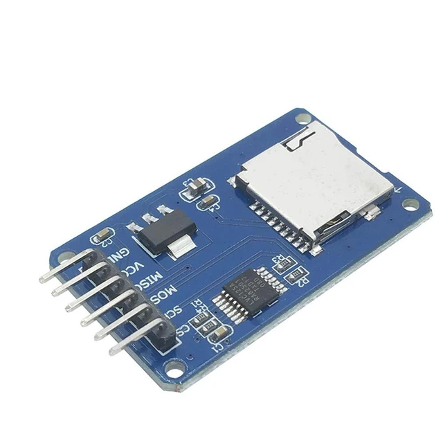 Alt view image 2 of 6 - 5pcs Micro SD TF Card Adater Reader Module 6Pin SPI Interface Driver Module with