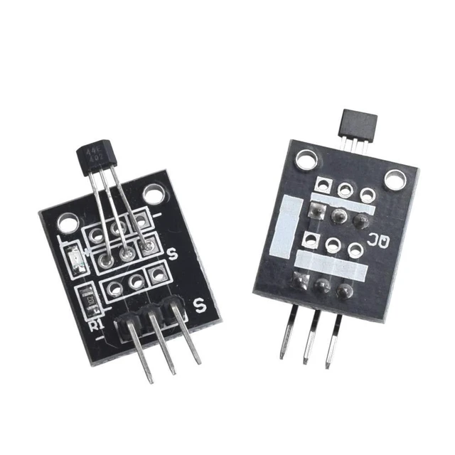 Alt view image 2 of 3 - 5pcs Hall Effect Magnetic Sensor Module 3144E A3144 Hall Effect Sensor DC 5V for