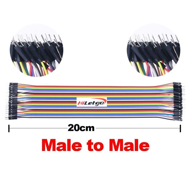 Alt view image 4 of 7 - 200pcs/5x40pcs Breadboard Jumper Wires with Male Pin or Female Pin 2.54mm 2.0mm