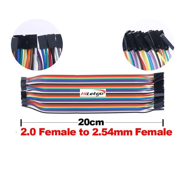 Alt view image 6 of 7 - 200pcs/5x40pcs Breadboard Jumper Wires with Male Pin or Female Pin 2.54mm 2.0mm