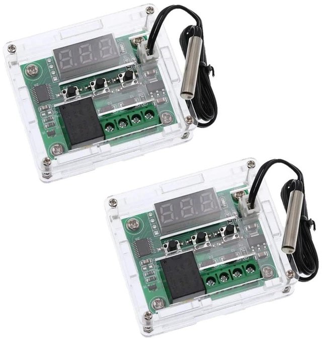 Main image of 2pcs W1209 with Case 12V DC Digital Temperature Controller Board Micro Digital T