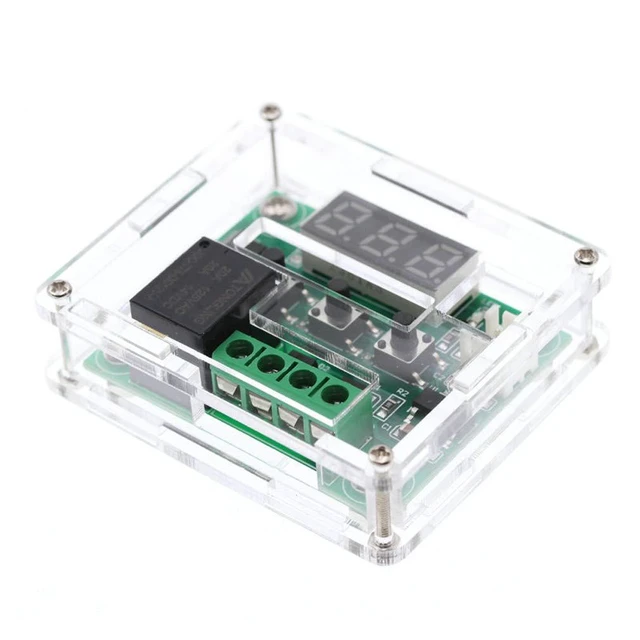 Alt view image 4 of 6 - 2pcs W1209 with Case 12V DC Digital Temperature Controller Board Micro Digital T