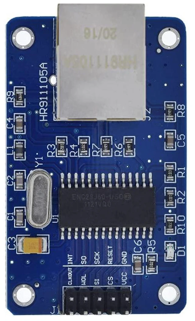 Alt view image 5 of 7 - ENC28J60 ENC28J60-I/SO HR911105A Ethernet LAN Network Module SPI Interface 3.3V