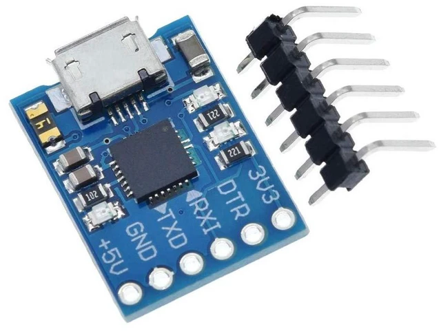 Alt view image 2 of 6 - 2pcs CP2102 Micro USB to UART TTL Module 6 Pin Serial Converter STC Replace FT23