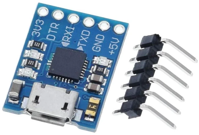 Alt view image 3 of 6 - 2pcs CP2102 Micro USB to UART TTL Module 6 Pin Serial Converter STC Replace FT23