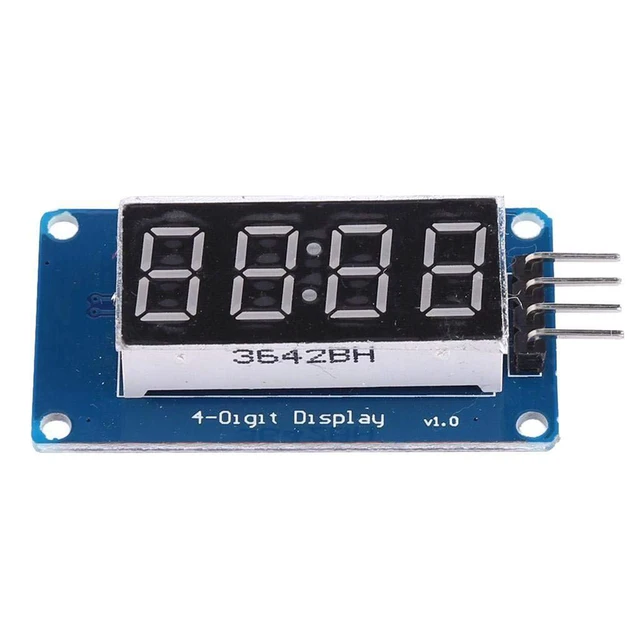 Alt view image 2 of 6 - 2pcs 0.36" 4-Digit Tube LED Segment Display Module Red Common Anode TM1637 Drive