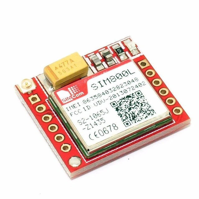 Alt view image 2 of 6 - Smallest SIM800L GPRS GSM Breakout Module Quad-Band 850/900/1800/1900MHz SIM Car