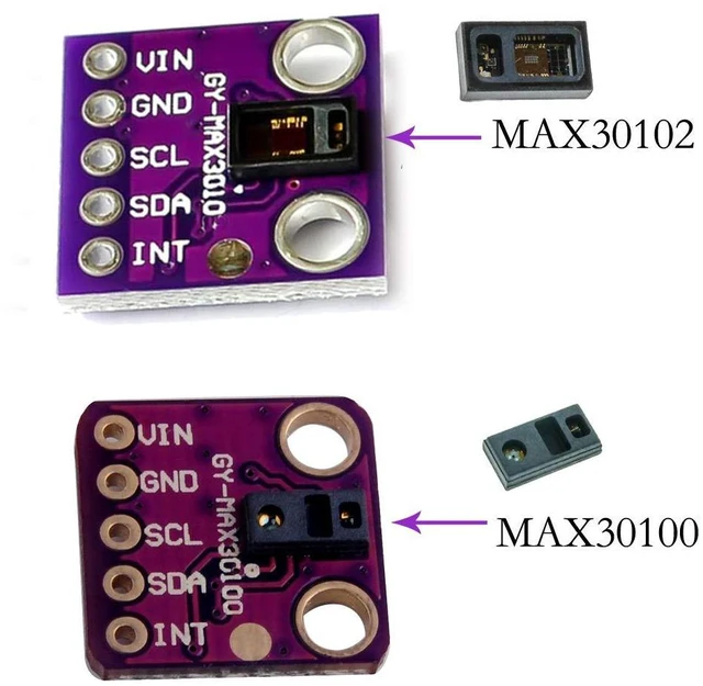 Alt view image 2 of 6 - MAX30102 Low Power Heart Rate Click Sensor Breakout Board Module Replace MAX3010