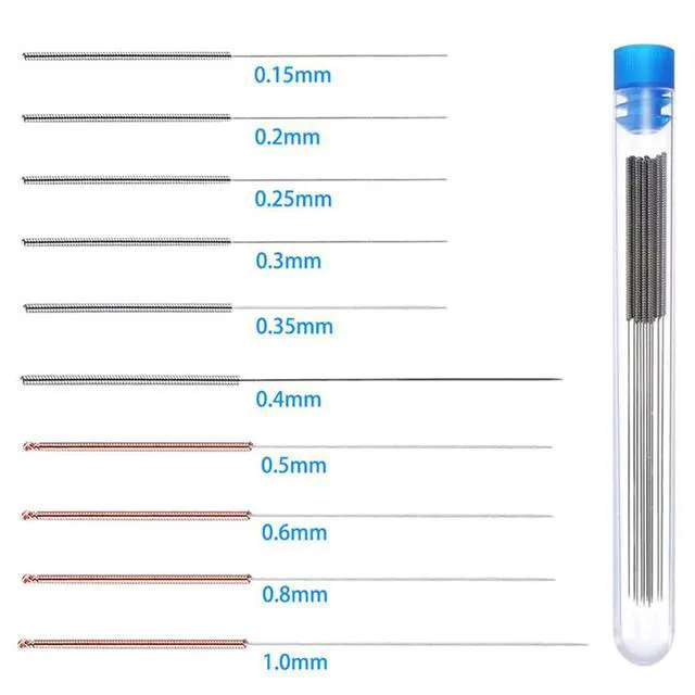 Alt view image 2 of 6 - 10pcs/Lot Nozzle Cleaning Needles 3D Printer Parts 0.15 0.2 0.25 0.3 0.35 0.4 0.