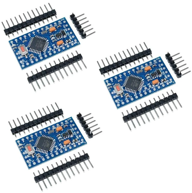 Main image of 3pcs Pro Mini ATmega328P 3.3V 8M Module Board with Crystal Oscillator Compatible