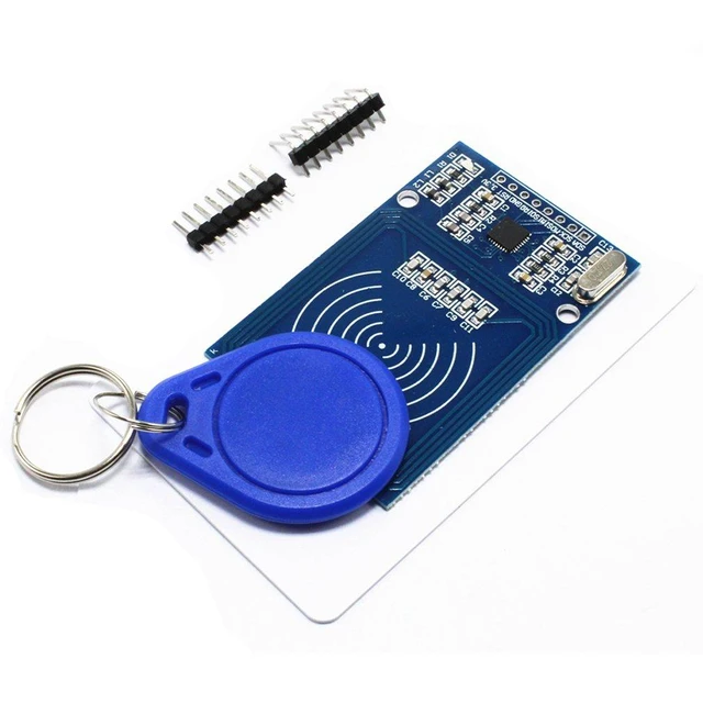 Alt view image 2 of 5 - RFID Kit - Mifare RC522 RF IC Card Sensor Module + S50 Blank Card + Key Ring for