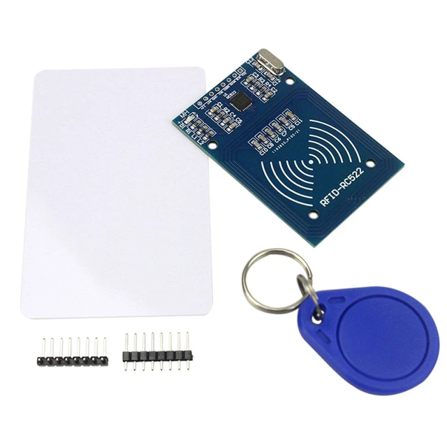 Alt view image 4 of 5 - RFID Kit - Mifare RC522 RF IC Card Sensor Module + S50 Blank Card + Key Ring for