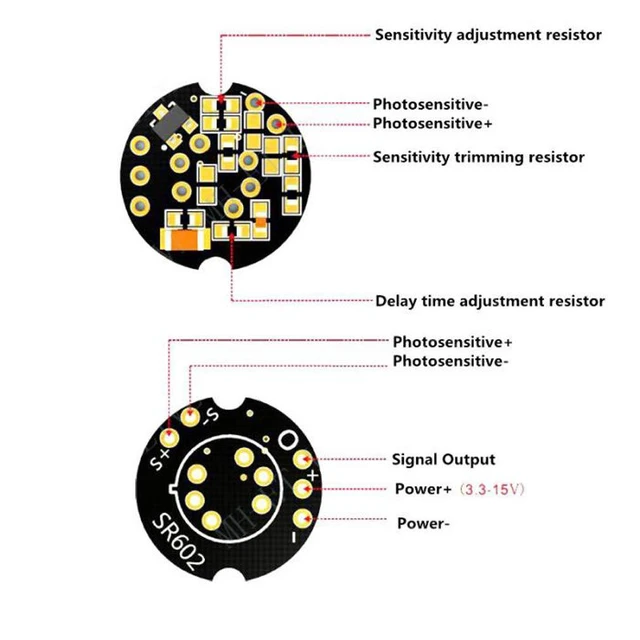 Alt view image 4 of 6 - 3pcs MINI SR602 Motion Sensor Detector Module Pyroelectric Infrared Sensory Swit