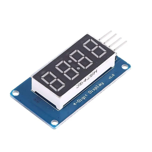 Alt view image 3 of 6 - 2pcs 0.36" 4-Digit Tube LED Segment Display Module Red Common Anode TM1637 Drive