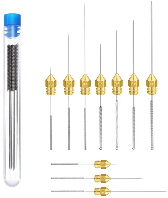 Main image of 10pcs/Lot Nozzle Cleaning Needles 3D Printer Parts 0.15 0.2 0.25 0.3 0.35 0.4 0.