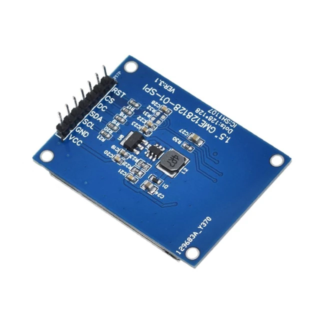 Alt view image 2 of 5 - 1.5" SH1107 128x128 OLED Display Module 1.5 Inch SPI 7 Pin OLED Screen LCD Displ