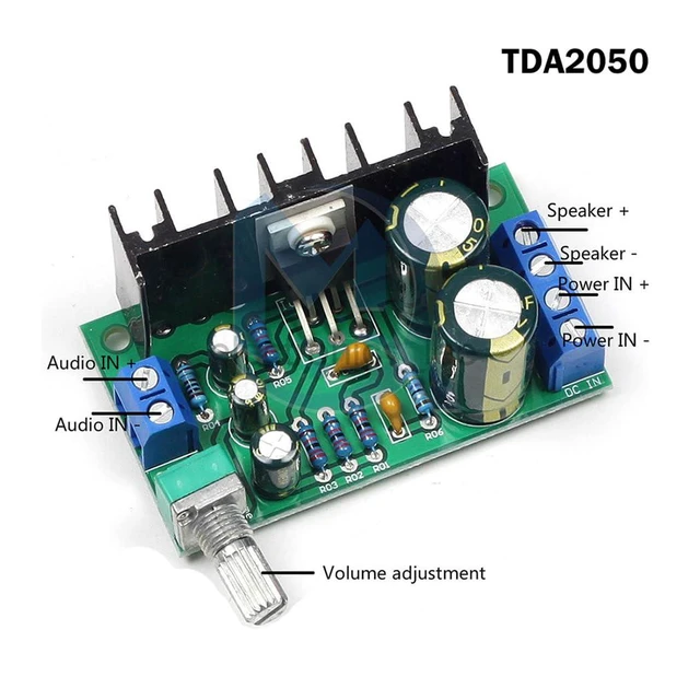 Alt view image 6 of 7 - 2pcs TDA2050 Mono Audio Amplifier Module Digital Mono Amplifier Board AMP DC/AC