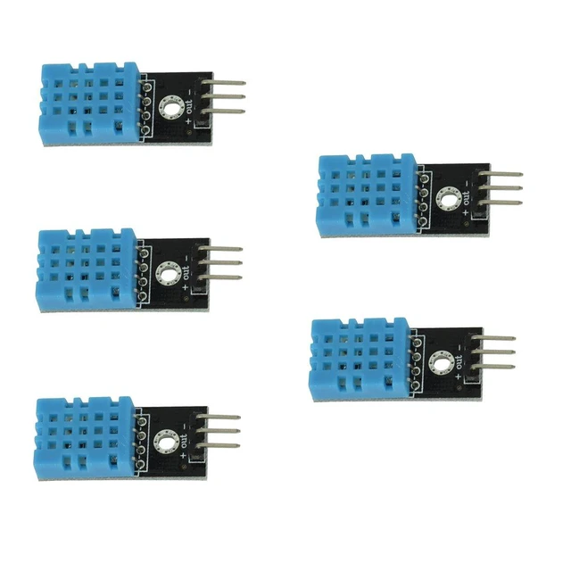Alt view image 2 of 6 - 5pcs DHT11 Temperature Humidity Sensor Module Digital Temperature Humidity Senso