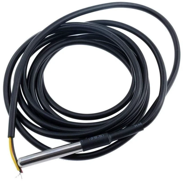 Alt view image 4 of 6 - 5pcs DS18B20 Temperature Sensor Temperature Probe Stainless Steel Package Waterp