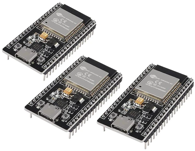 Main image of 3pcs ESP32 ESP-32D ESP-32 CP2012 USB C 38 Pin WiFi+Bluetooth Dual Core Type-C In