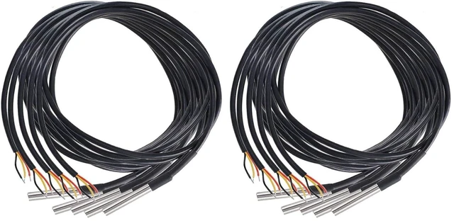Main image of 5pcs DS18B20 Temperature Sensor Temperature Probe Stainless Steel Package Waterp
