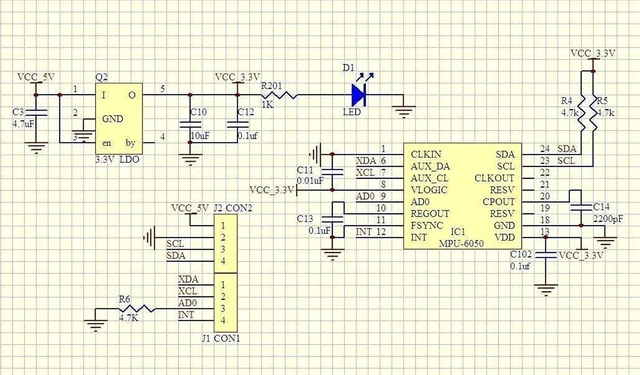 Alt view image 5 of 7 - 3pcs GY-521 MPU-6050 MPU6050 3 Axis Accelerometer Gyroscope Module 6 DOF 6-axis