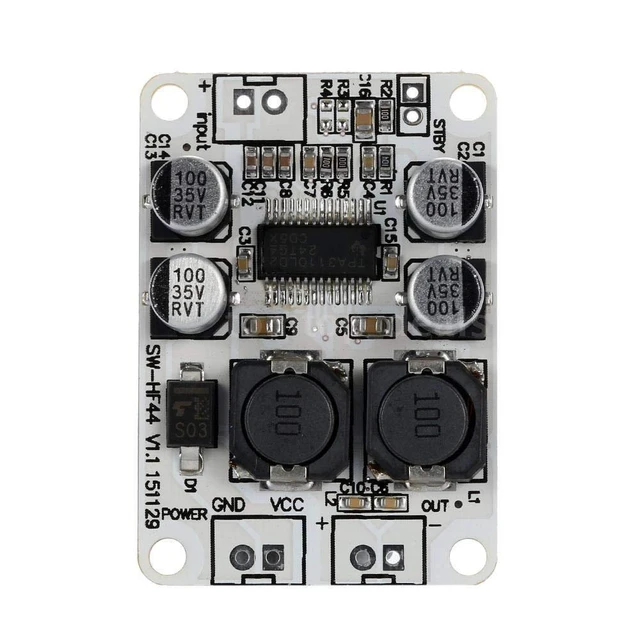 Alt view image 4 of 7 - 2pcs DC 8-26V TPA3110 PBTL Mono Digital Amplifier Board AMP Module 1 * 30W for A