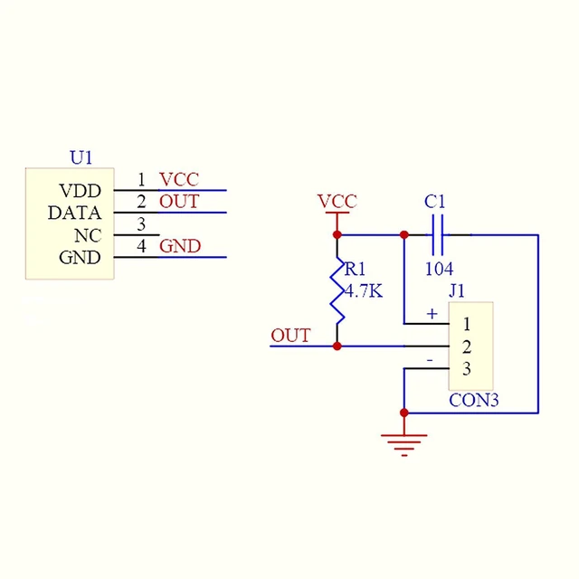 Alt view image 4 of 5 - DHT22/AM2302 Digital Temperature and Humidity Sensor Module Temperature Humidity