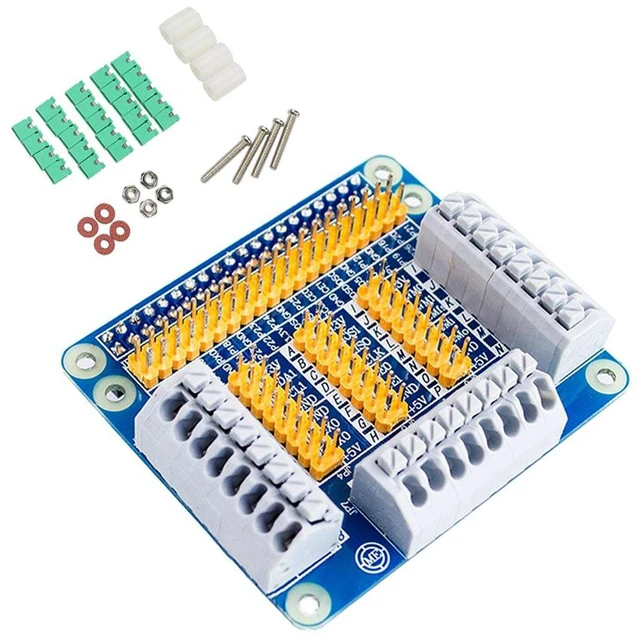 Main image of GPIO Expansion Board Shield for Raspberry PI 4B/3B+ with Screws