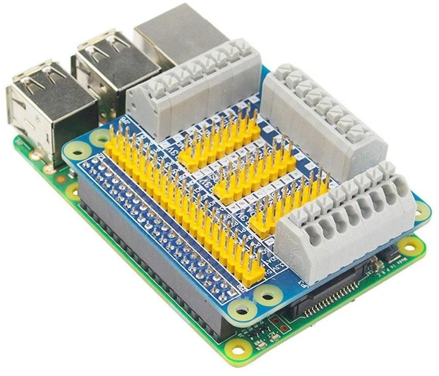 Alt view image 4 of 5 - GPIO Expansion Board Shield for Raspberry PI 4B/3B+ with Screws