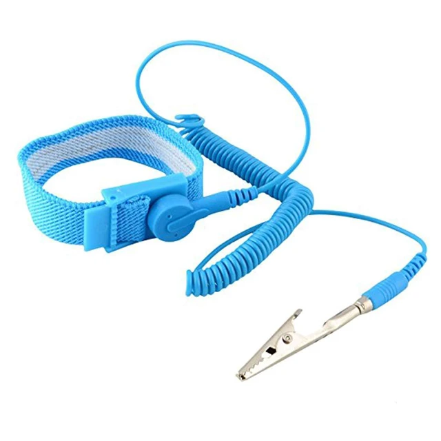 Alt view image 2 of 4 - 5pcs Anti Static Wrist Strap ESD with Clip Discharge Grounding Prevent Static Sh
