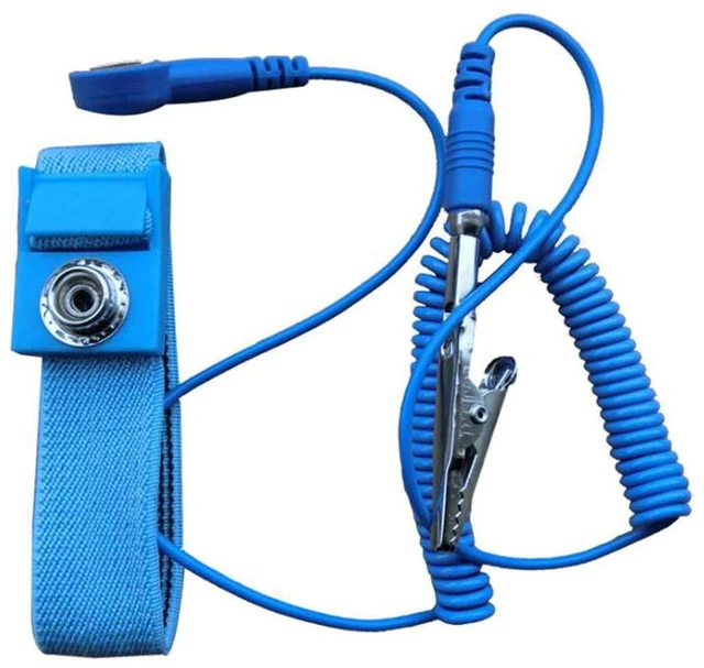 Alt view image 3 of 4 - 5pcs Anti Static Wrist Strap ESD with Clip Discharge Grounding Prevent Static Sh