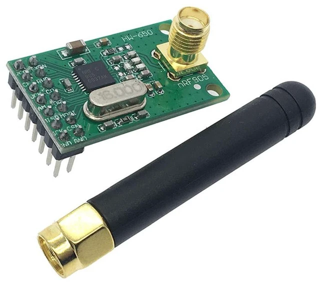 Main image of NRF905 Wireless Transceiver Module PTR8000+ 433/486/915MHz with Antenna NF905SE