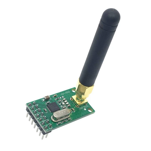Alt view image 3 of 5 - NRF905 Wireless Transceiver Module PTR8000+ 433/486/915MHz with Antenna NF905SE
