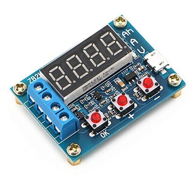 Alt view image 2 of 5 - Battery Capacity Meter Discharge Tester Analyzer 1.5V-12V Battery Capacity Meter