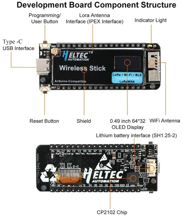 Alt view image 4 of 7 - ESP32 SX1262 LoRa Kit 863-928MHz Bluetooth 4.2+WiFi+LoRa LoRaWAN Wireless Commun