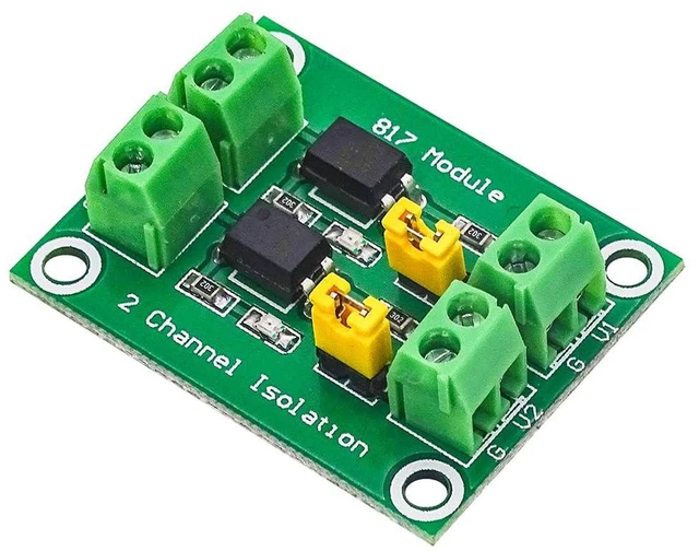 Alt view image 2 of 4 - 2pcs PC817 2 Channel Optocoupler Isolation Board 817 Voltage Isolation Module Vo