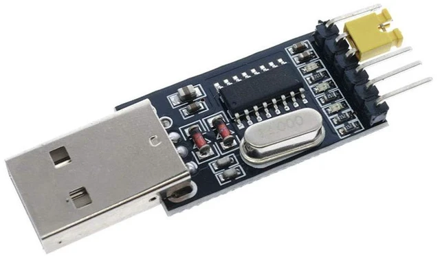 Alt view image 2 of 6 - 5pcs USB to Serial USB to TTL CH340 Module with STC Microcontroller Download Ada