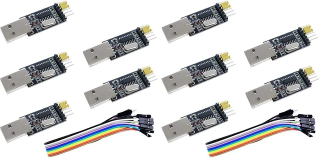 Main image of 5pcs USB to Serial USB to TTL CH340 Module with STC Microcontroller Download Ada