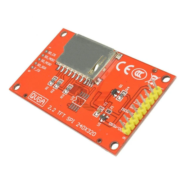 Alt view image 4 of 6 - 2.2 Inch ILI9341 SPI TFT LCD Display 240x320 ILI9341 LCD Screen with SD Card Slo