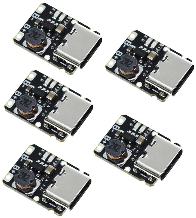 Main image of 5pcs TP4057 1A 3.7V Lithium Battery Charging and Discharging Board with Protecti